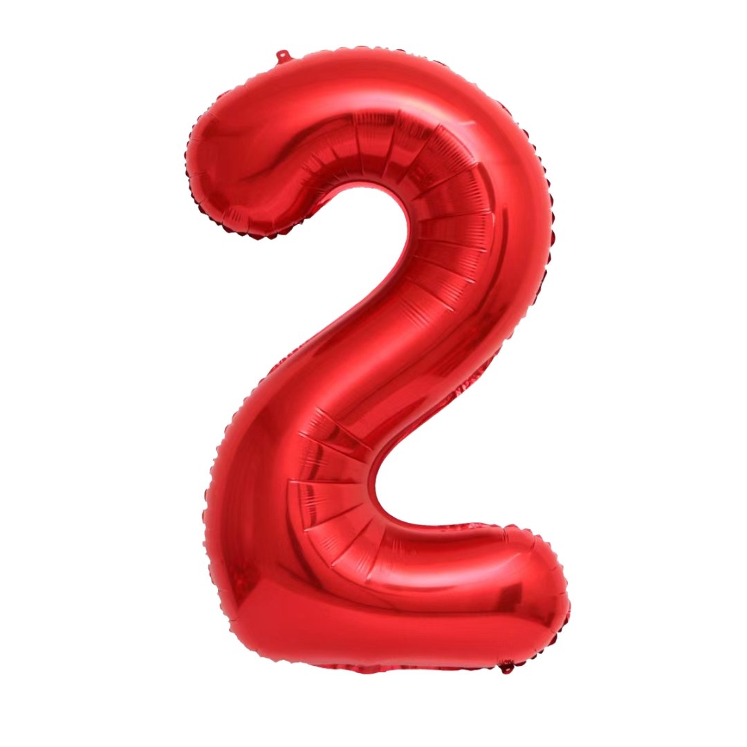 Red Number Balloon