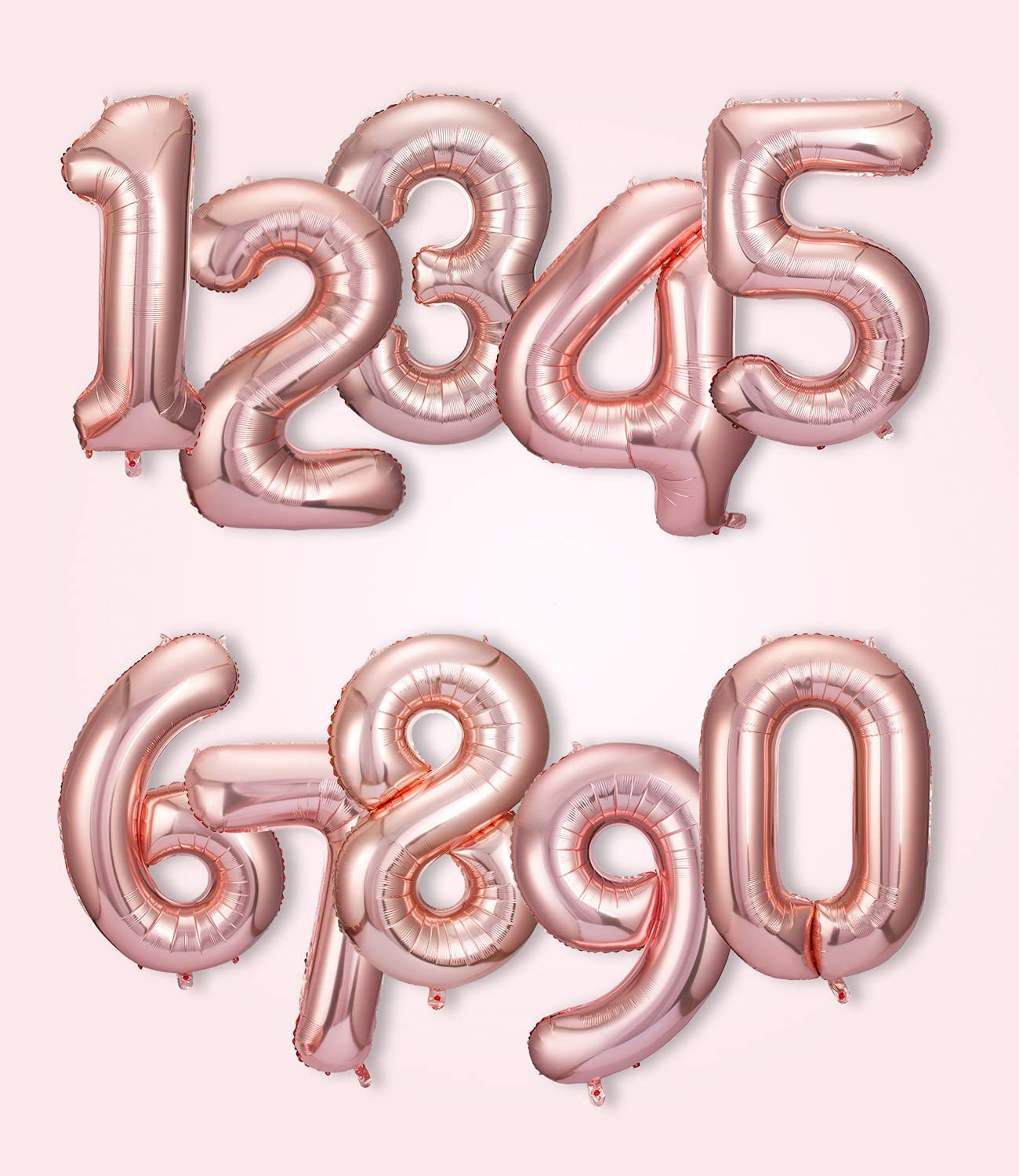 Rose Gold Number Balloon