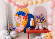 Standing Silver Number Balloon Frame