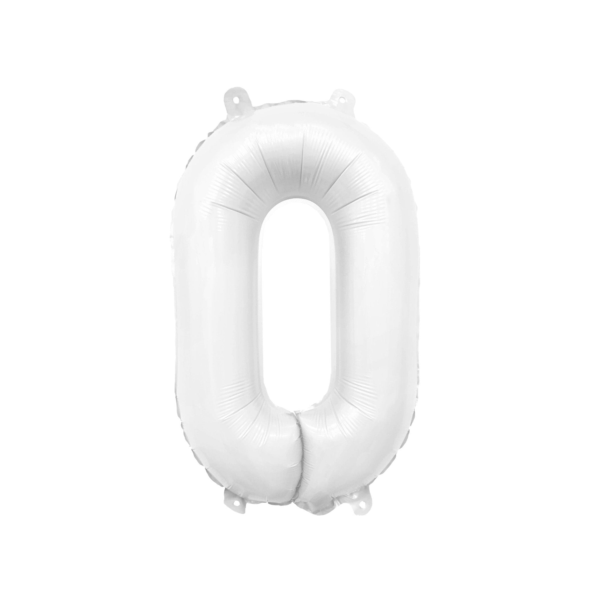 Matte White Number Balloon – 32" Mylar Foil | Ellie’s Party Supply