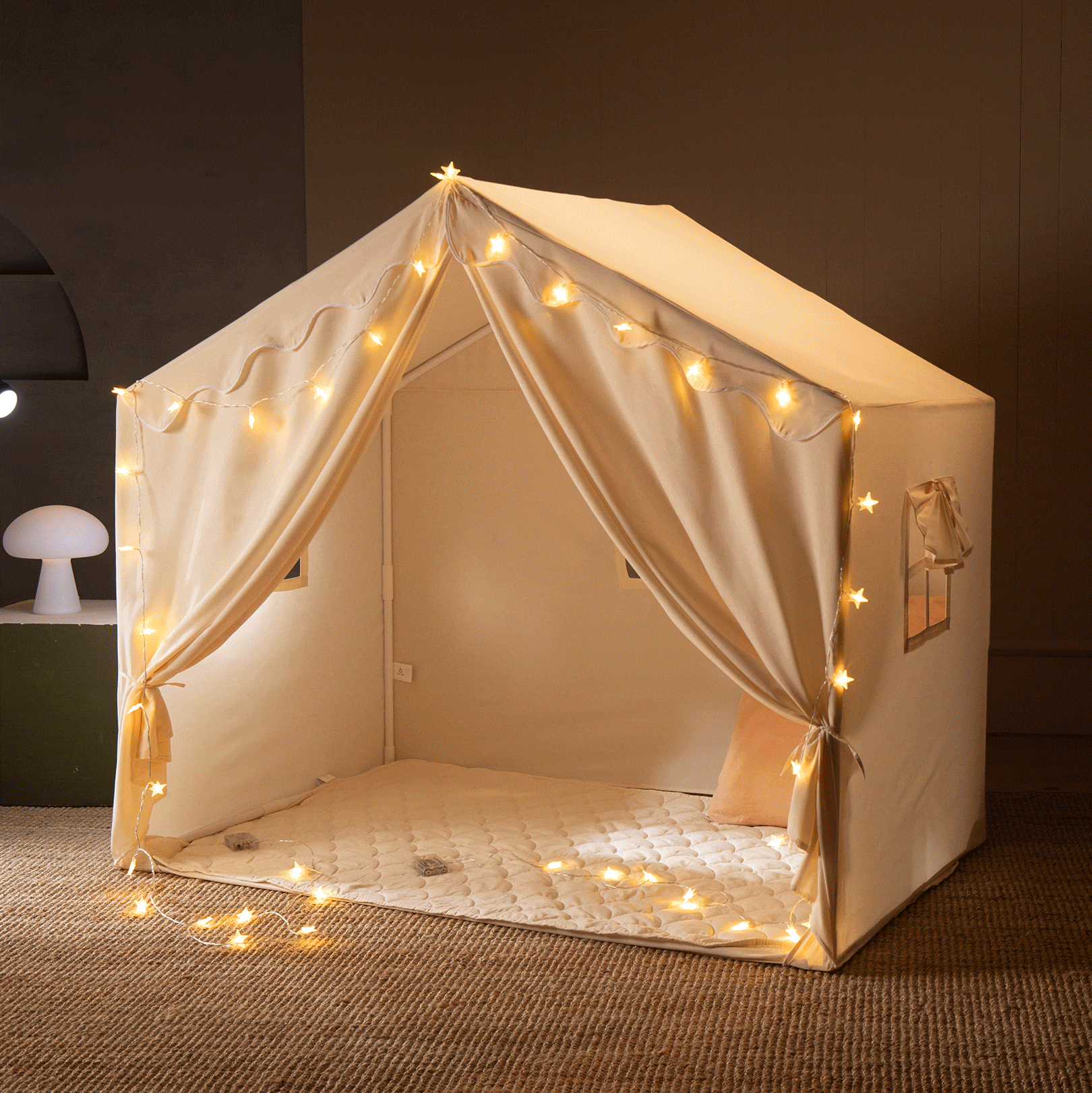® Kids Tent – Large Cozy Tent With Star Lights