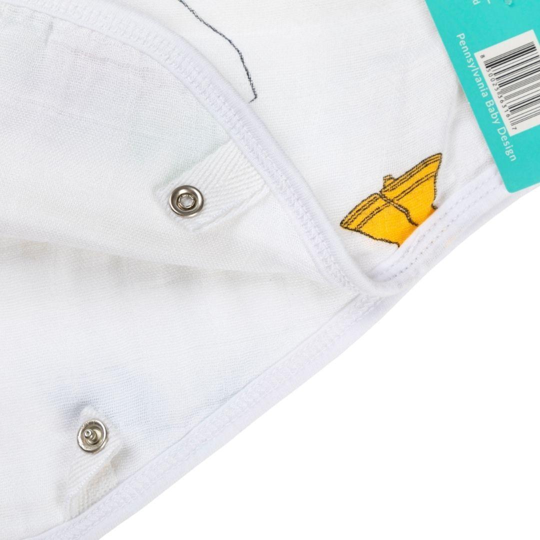 Gift Set: Pennsylvania Baby Muslin Swaddle Blanket And Burp Cloth/bib Combo