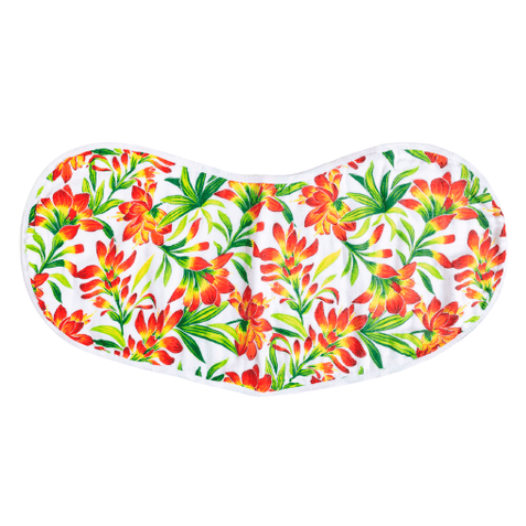 Giftset: Prairie Fire Baby Muslin Swaddle Blanket And Burp Cloth/bib Combo