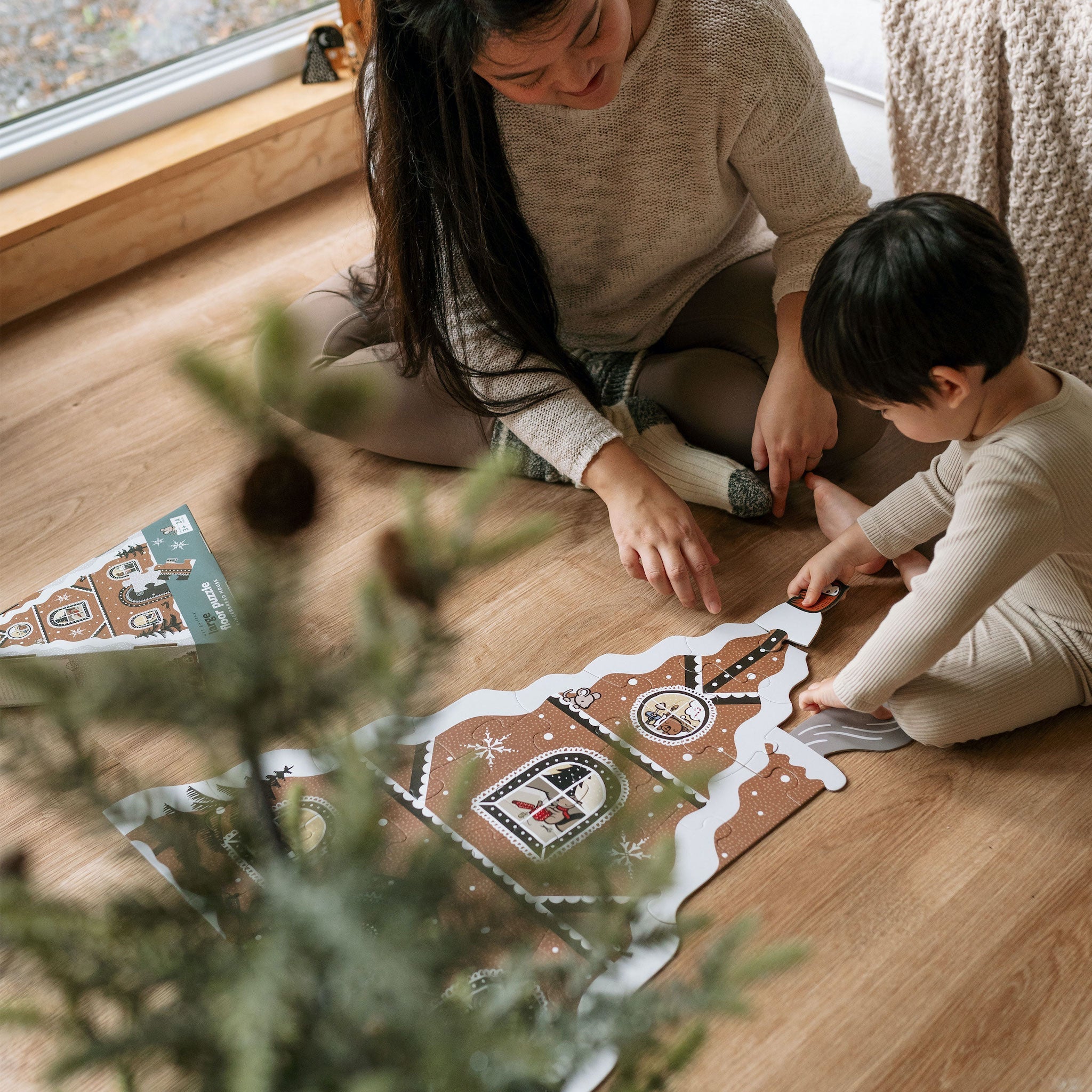 Gingerbread House Floor Puzzle