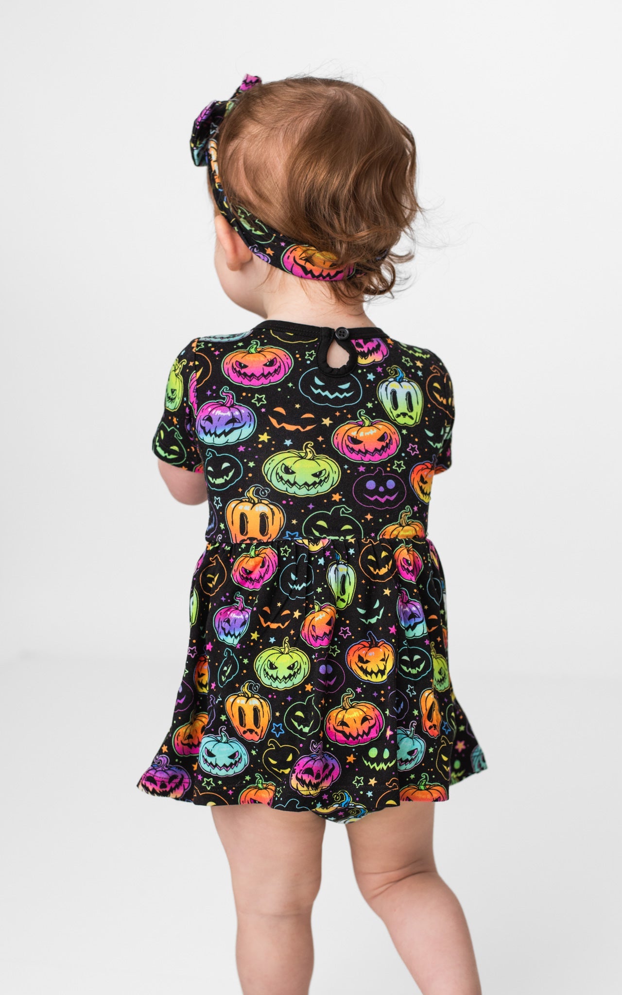 Halloween Pumpkins | Bamboo Baby Bodysuit Dress