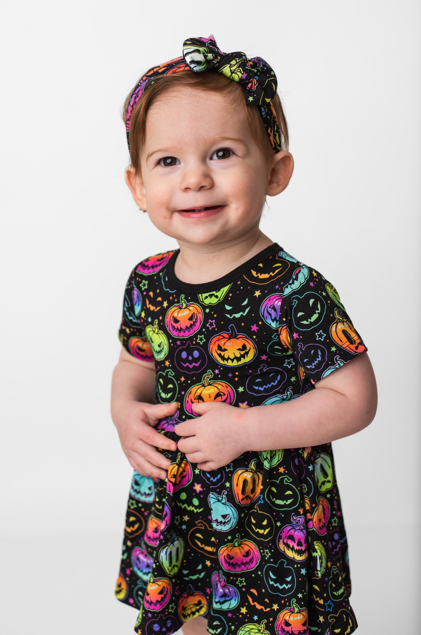 Halloween Pumpkins | Bamboo Baby Bodysuit Dress