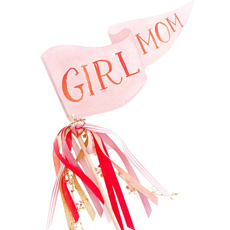 Girl Mom Party Pennant