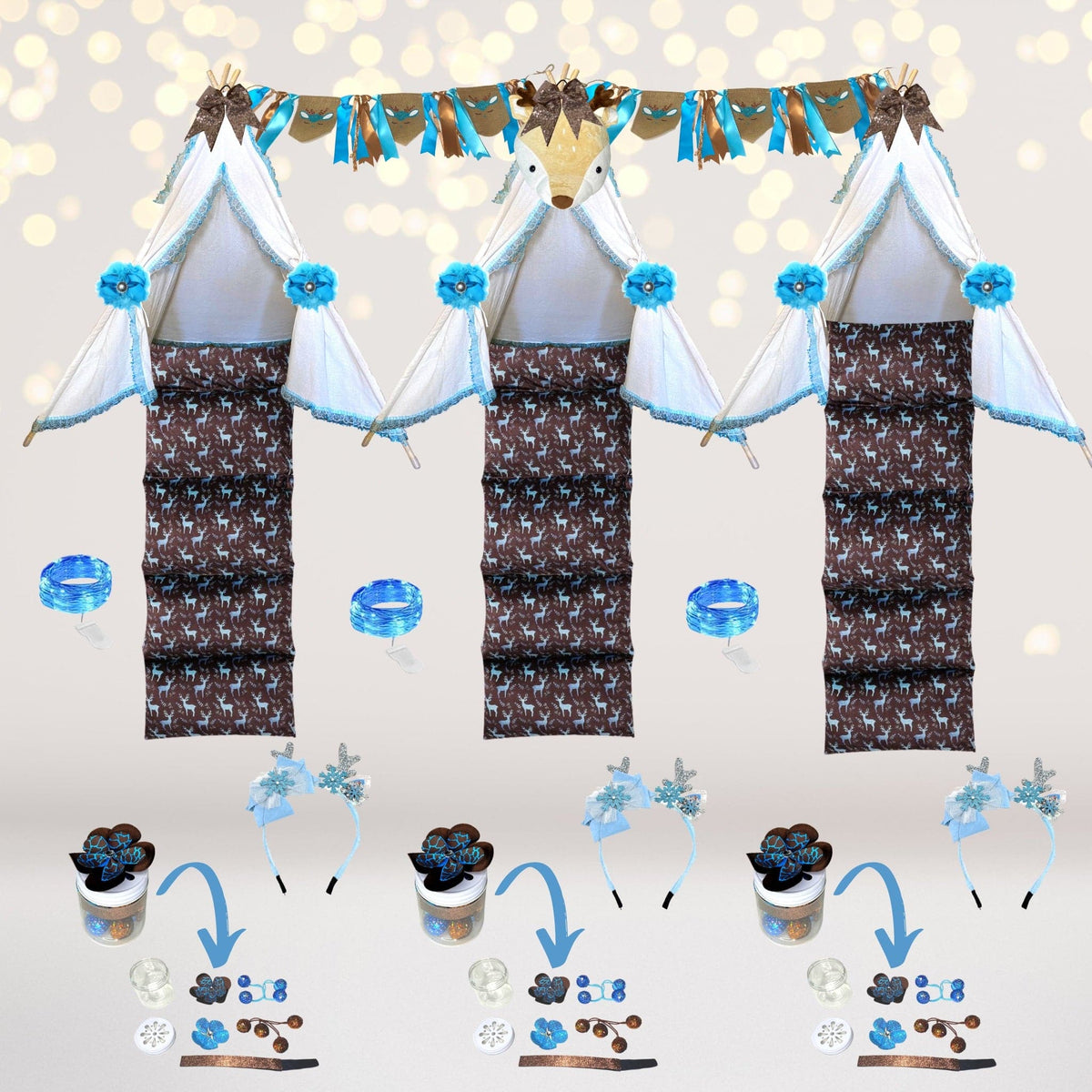 Girl Woodland Glamping Birthday Party Decorations, Forest Animals, Wild One Teepee Tent Party