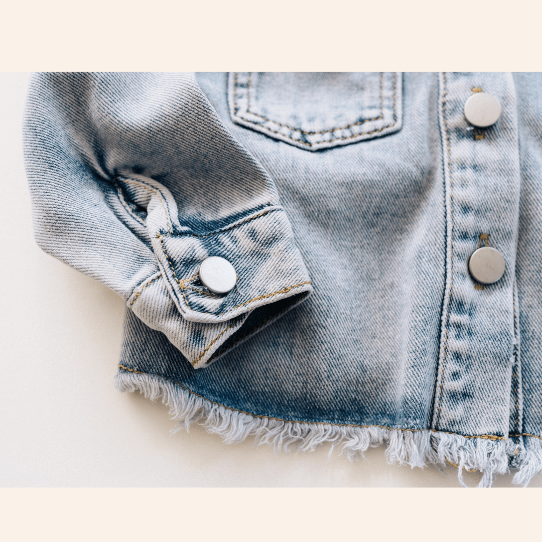 Raw Hem Denim Jean Jacket - Infant
