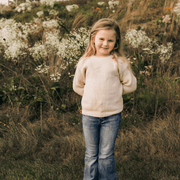 Oatmeal Knit Pullover Sweater- Child