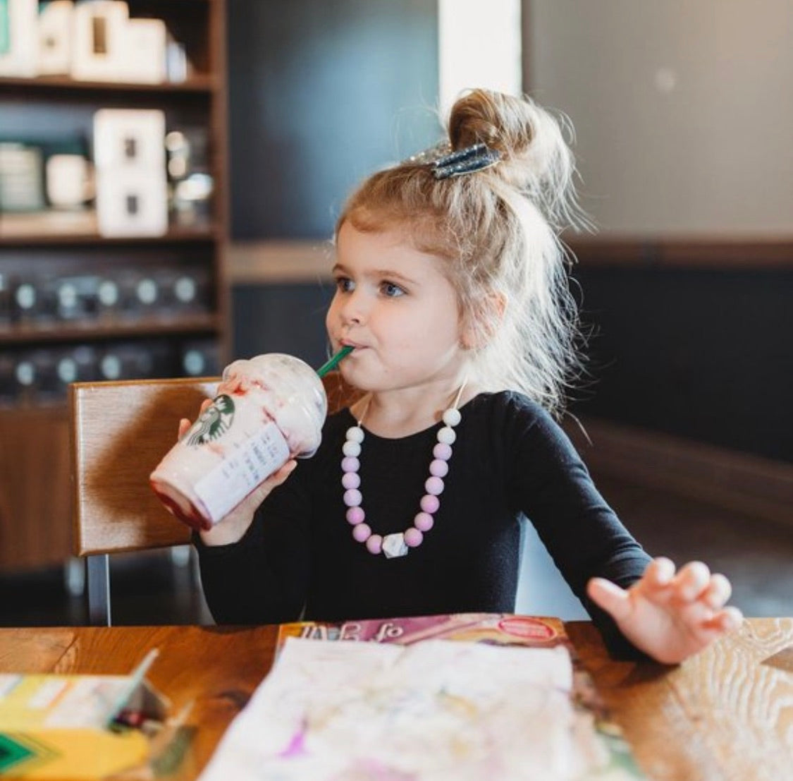 Safe Kids Sensory Chew Necklace | Mauve Oral Sensory Beads