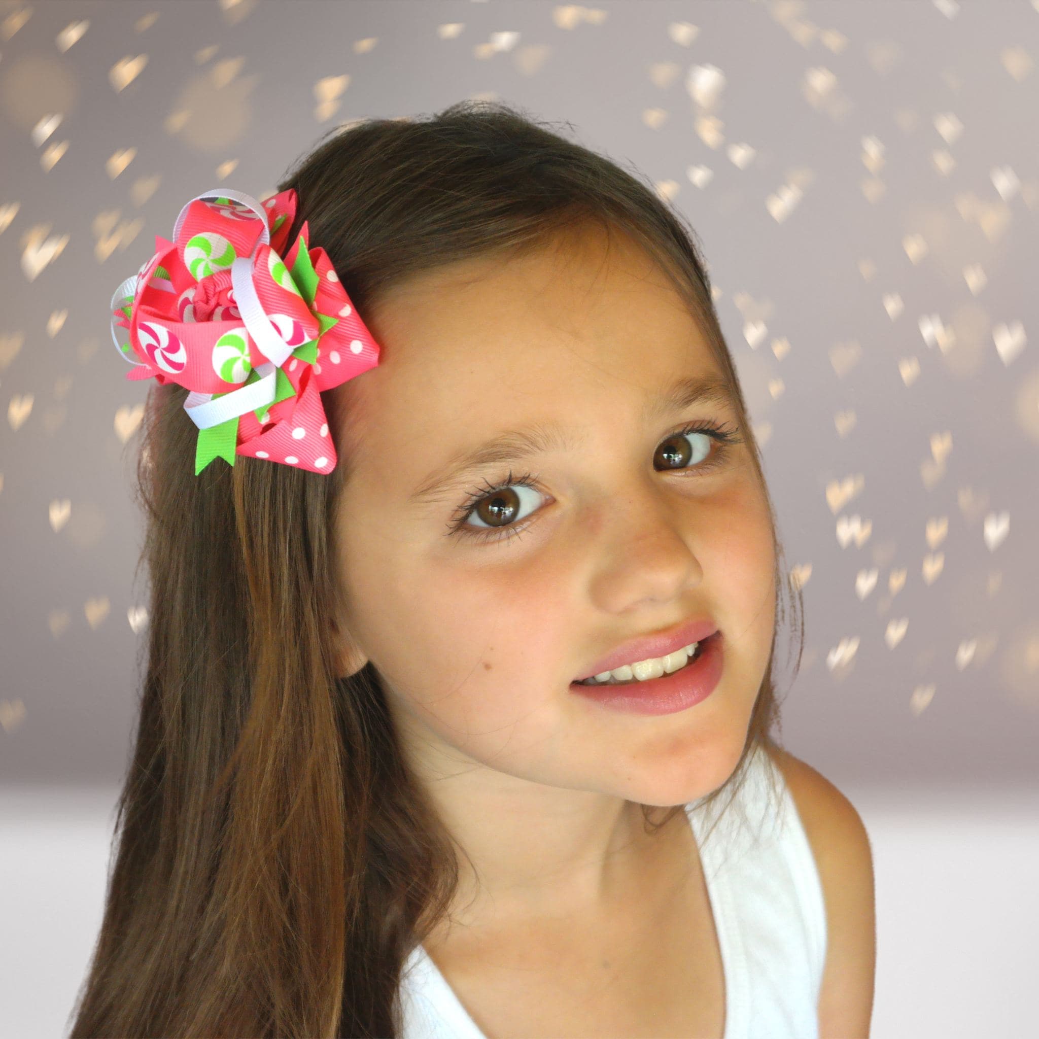 Girls 4 Inch Layered Boutique Hair Bows