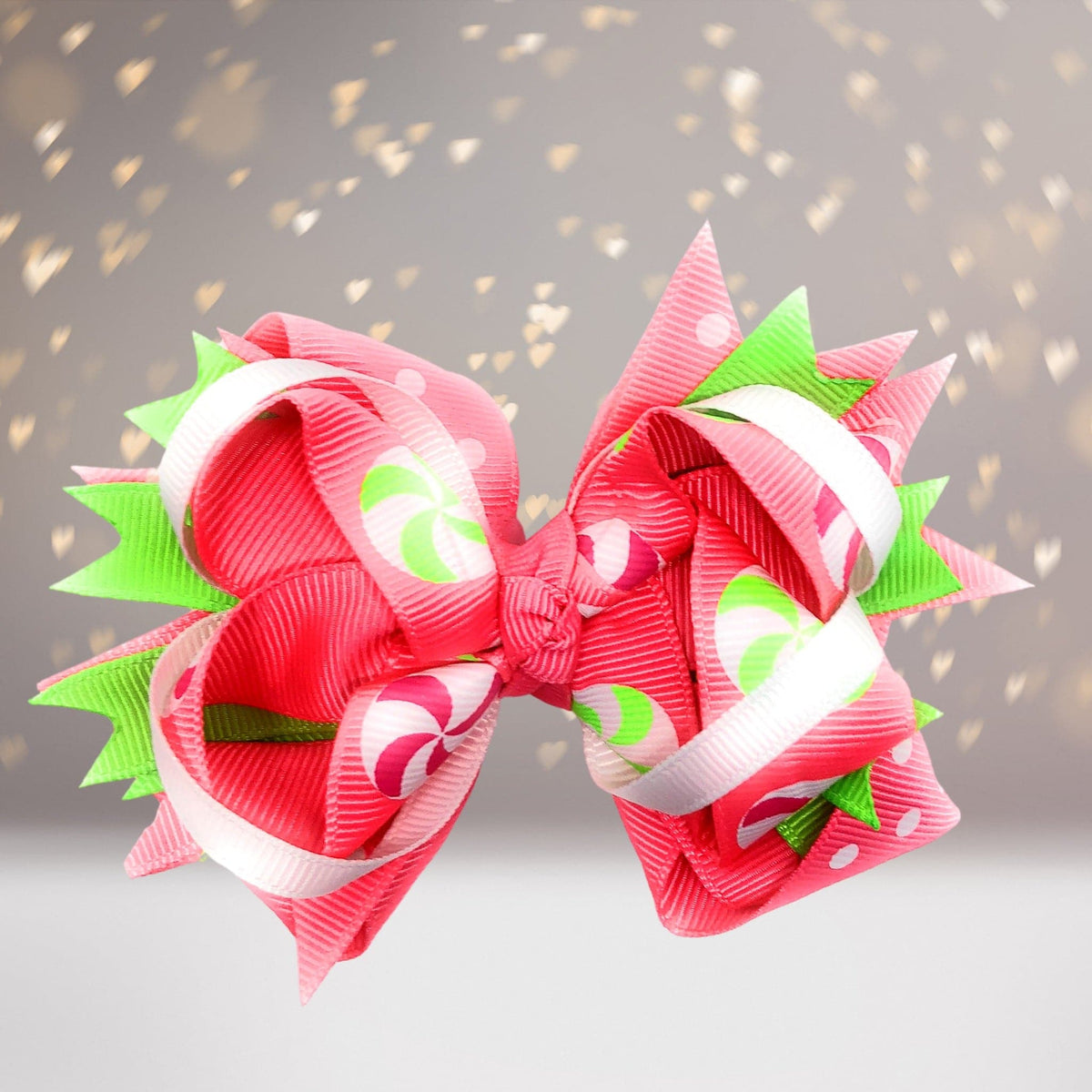 Girls 4 Inch Layered Boutique Hair Bows