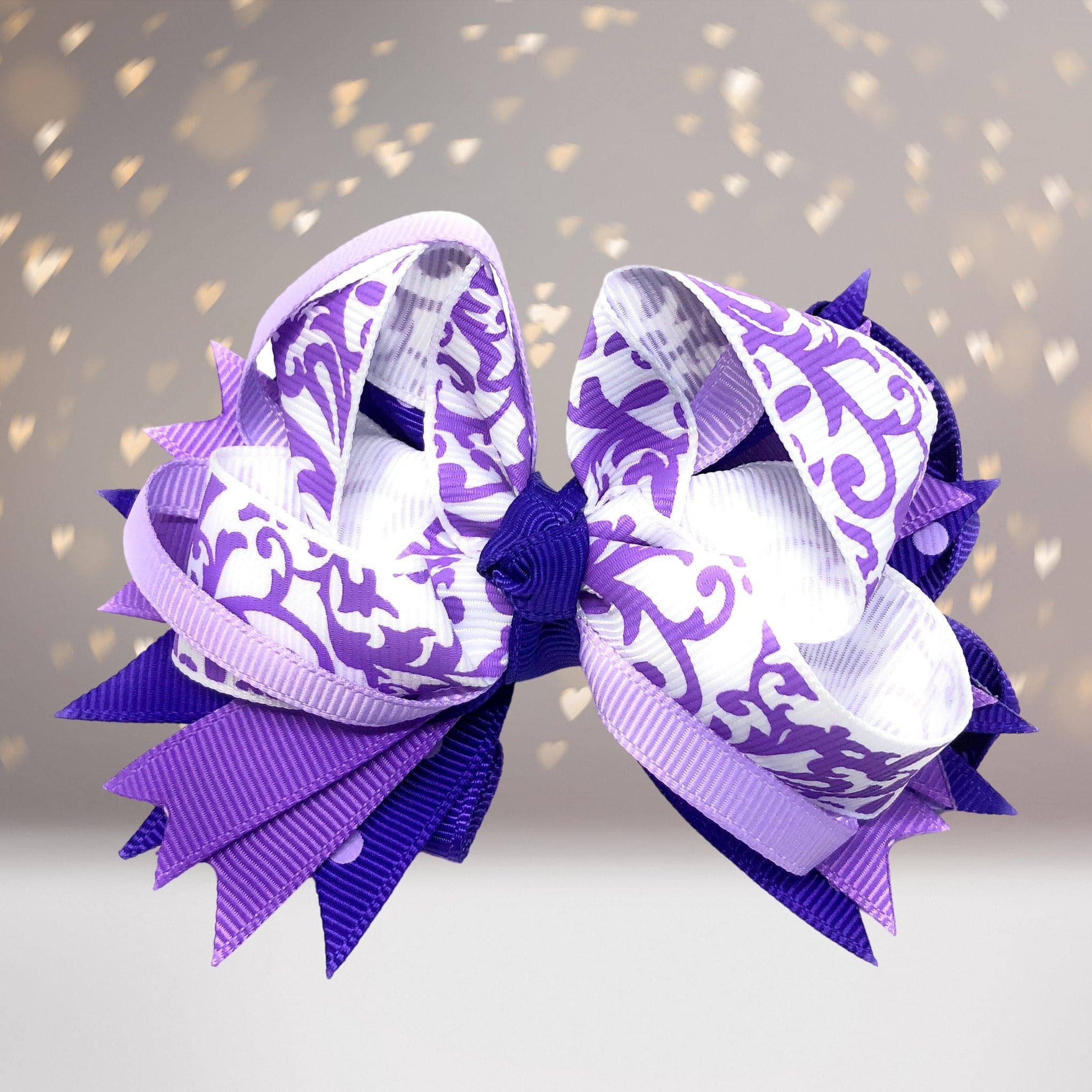 Girls 4 Inch Layered Boutique Hair Bows