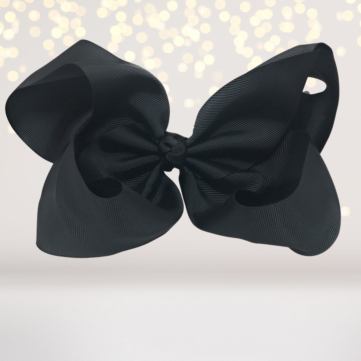 Girls 8 Inch Wide Basic Hair Bow On Alligator Clip