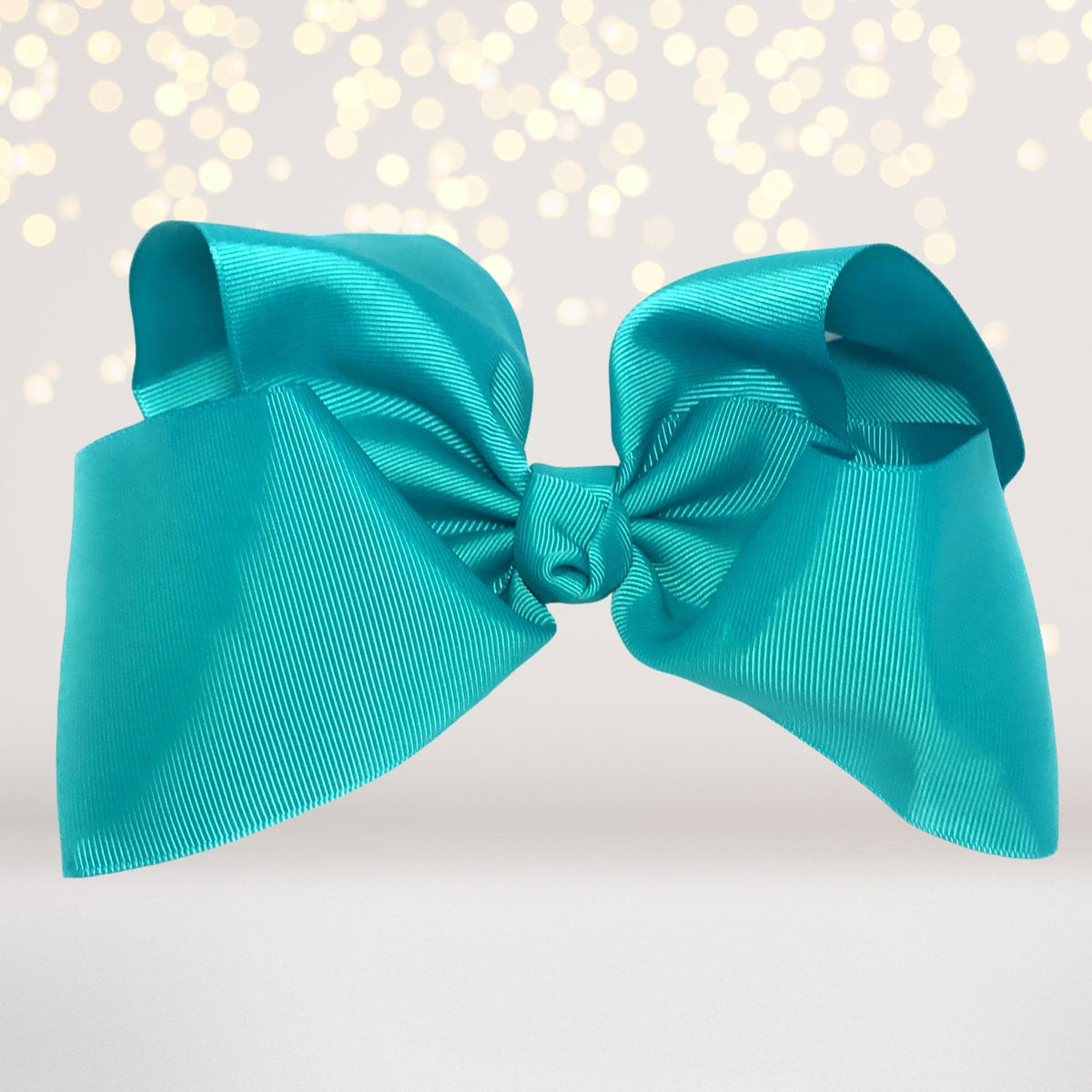 Girls 8 Inch Wide Basic Hair Bow On Alligator Clip