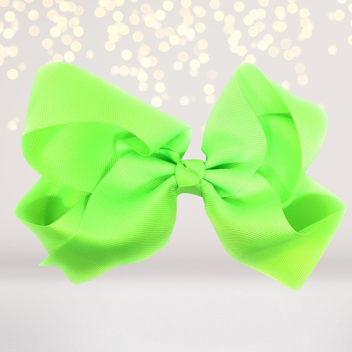 Girls 8 Inch Wide Basic Hair Bow On Alligator Clip
