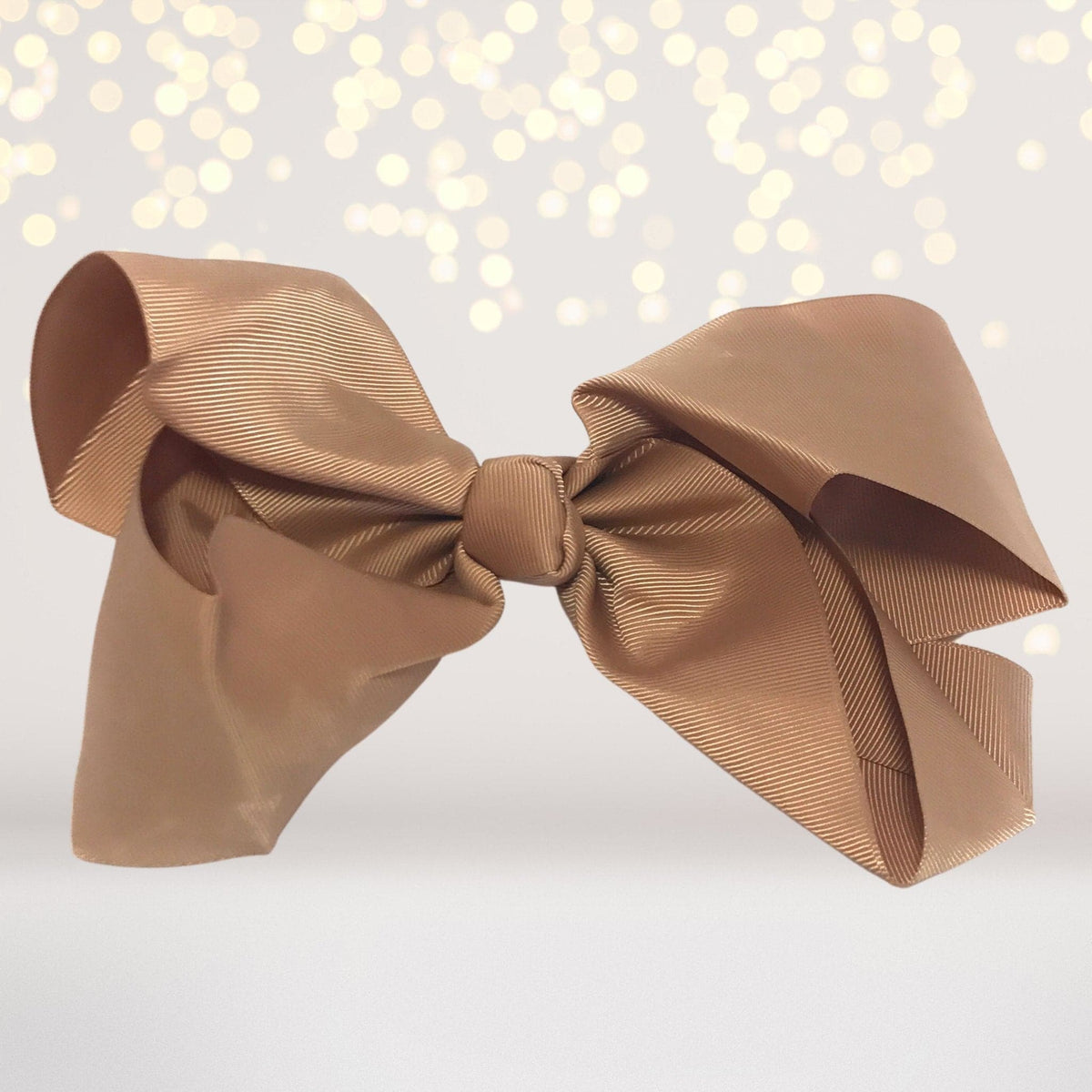 Girls 8 Inch Wide Basic Hair Bow On Alligator Clip
