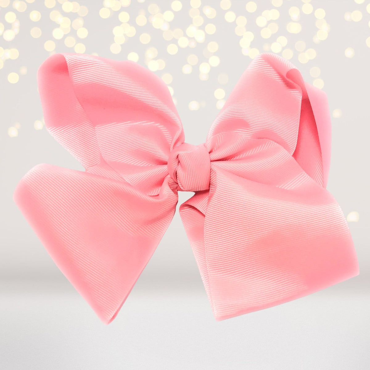Girls 8 Inch Wide Basic Hair Bow On Alligator Clip