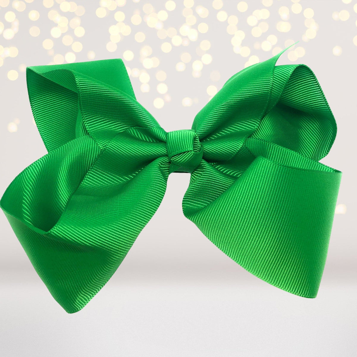 Girls 8 Inch Wide Basic Hair Bow On Alligator Clip