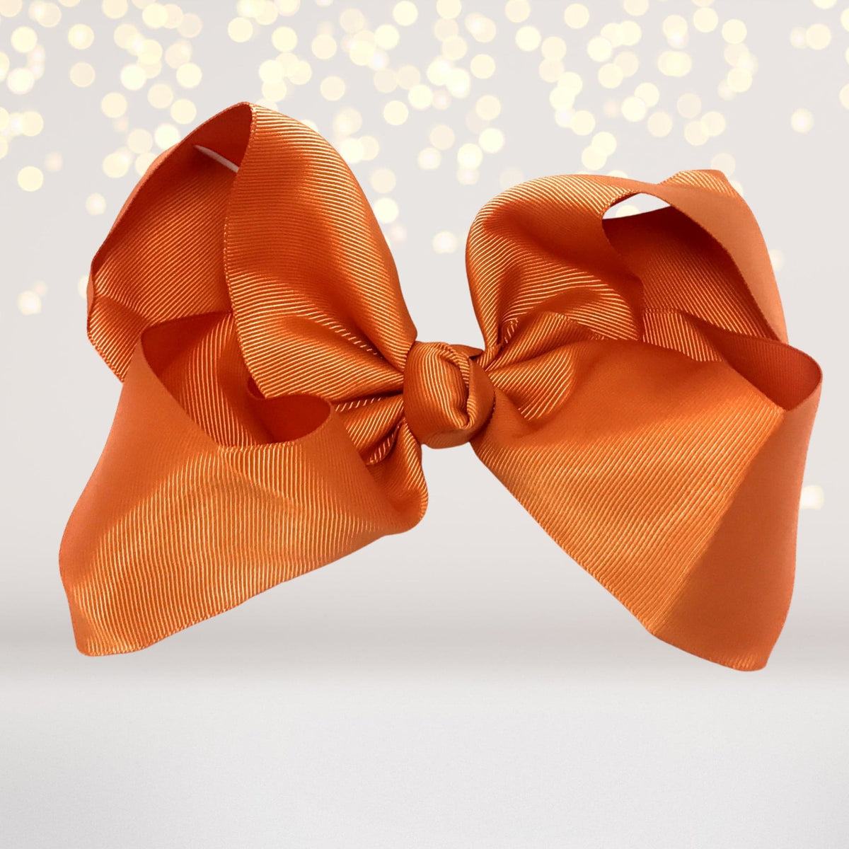 Girls 8 Inch Wide Basic Hair Bow On Alligator Clip