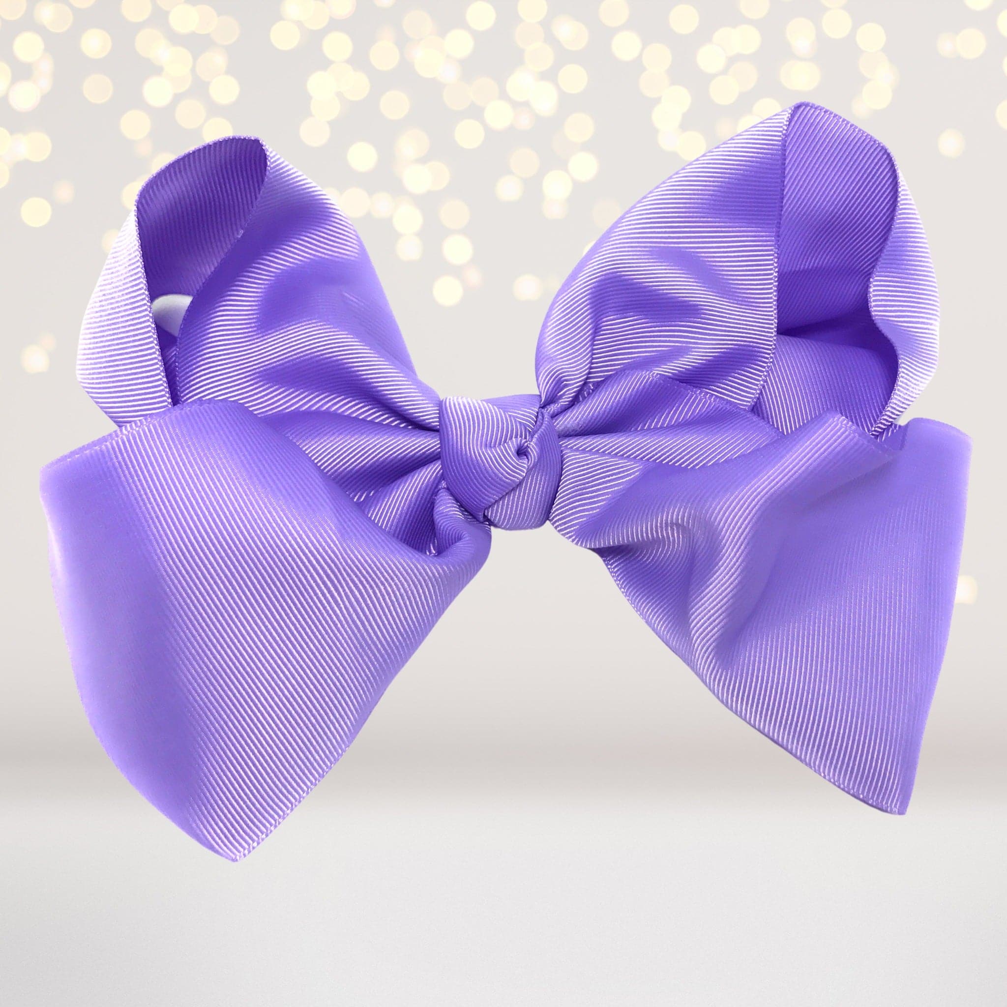 Girls 8 Inch Wide Basic Hair Bow On Alligator Clip