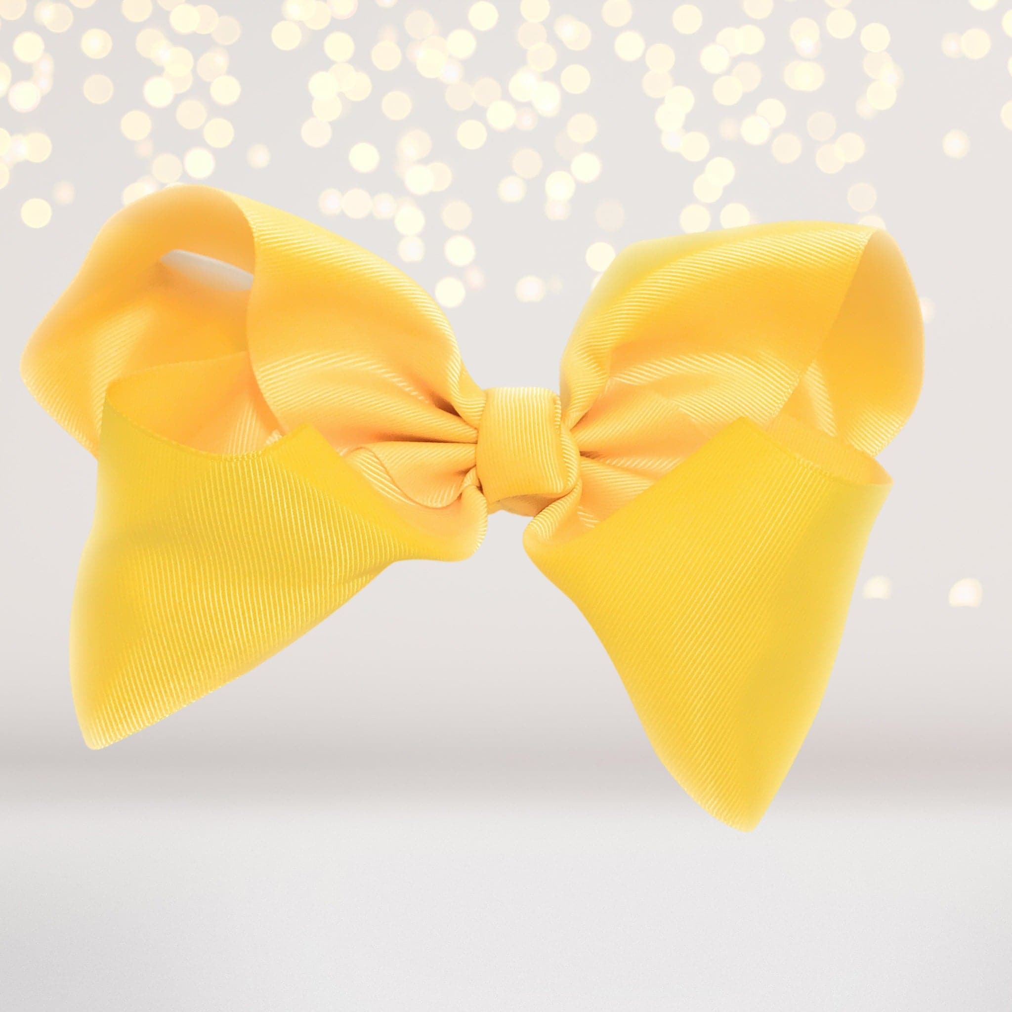 Girls 8 Inch Wide Basic Hair Bow On Alligator Clip