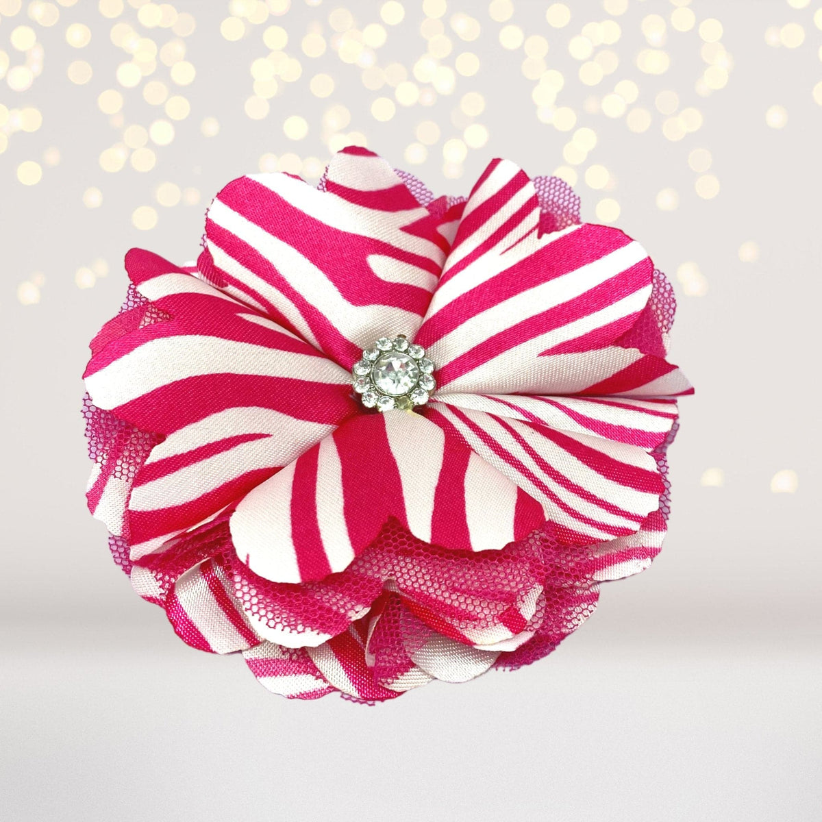 Girls Delicate Satin Flower Hair Clip
