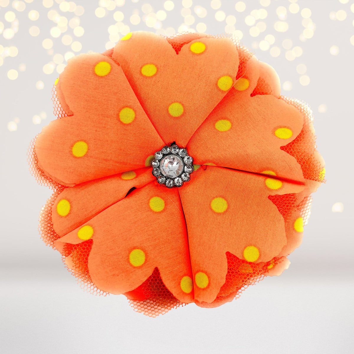 Girls Delicate Satin Flower Hair Clip