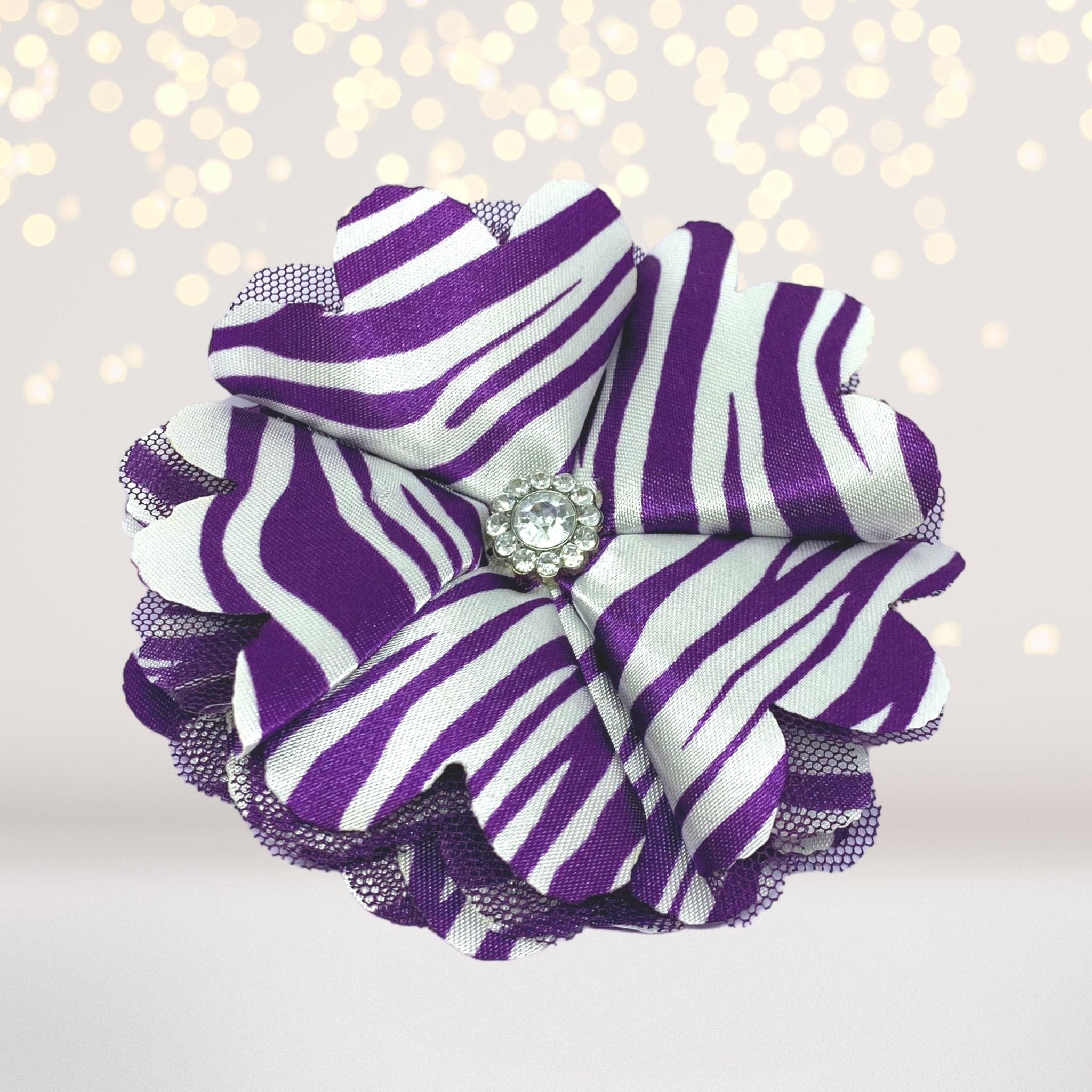 Girls Delicate Satin Flower Hair Clip