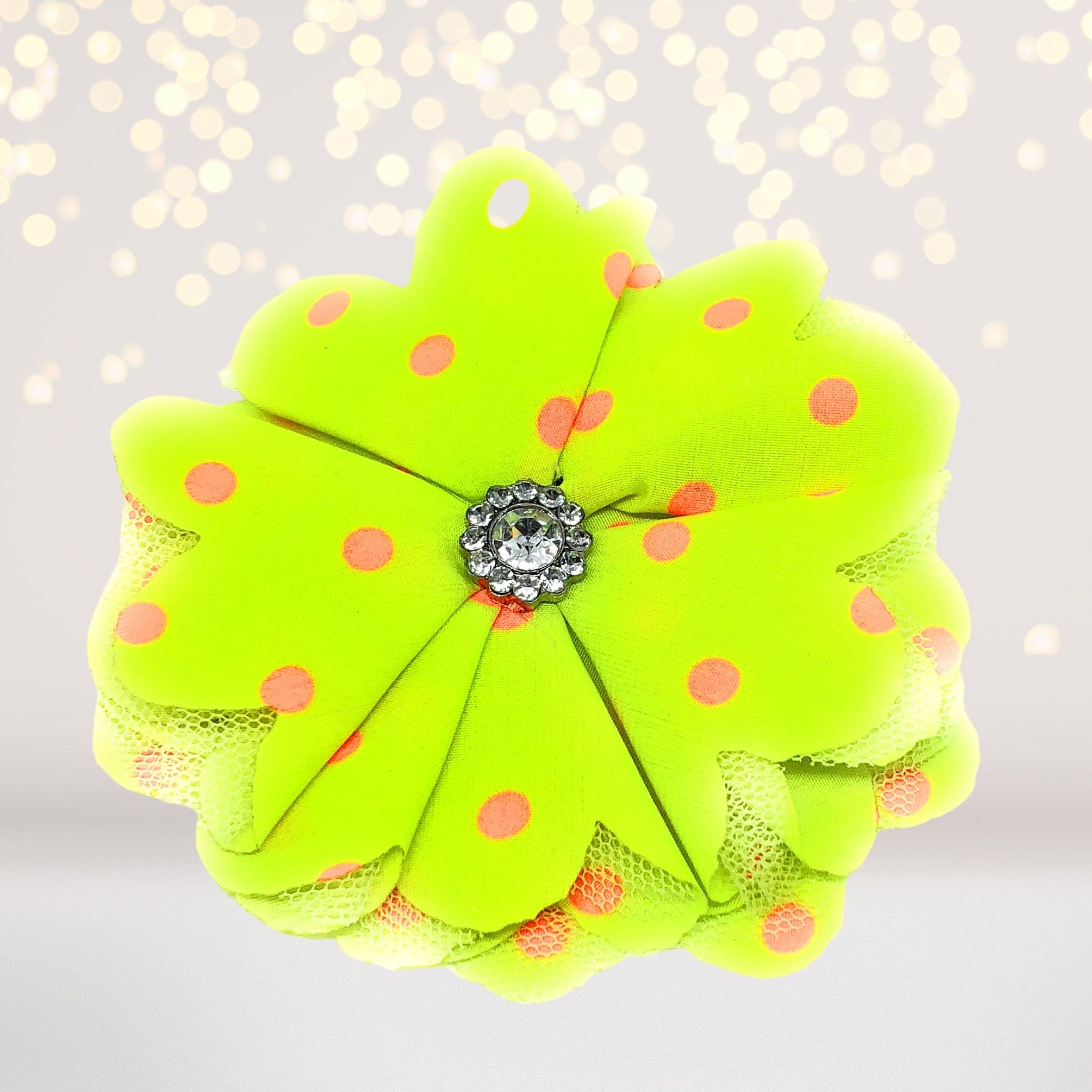 Girls Delicate Satin Flower Hair Clip