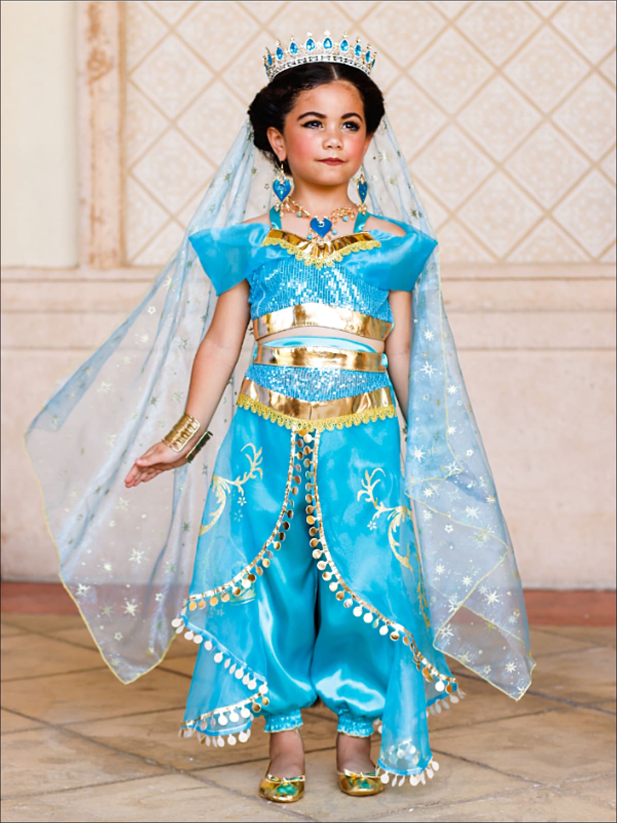 Girls Arabian Nights Princess Costume Set