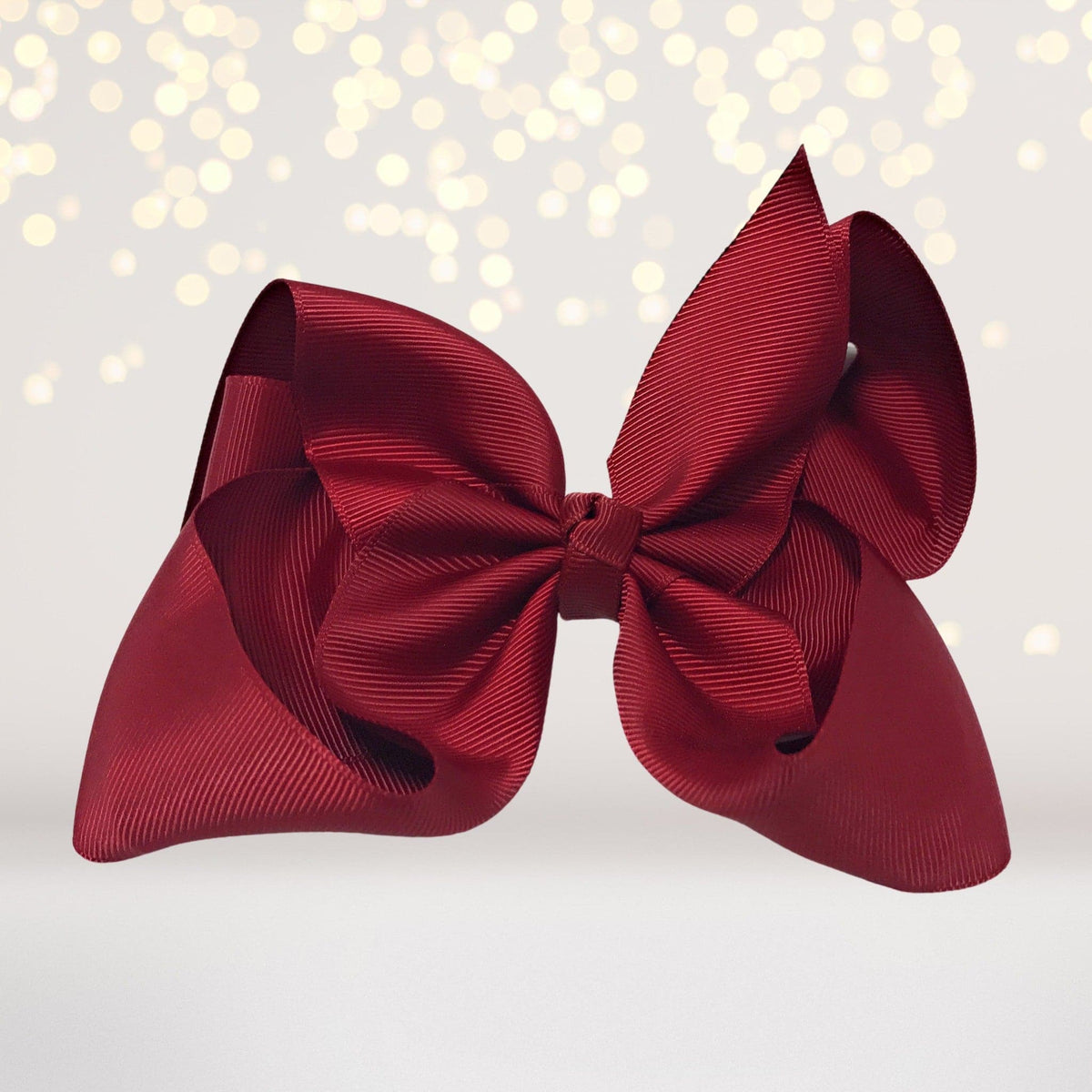 Girls Large Chunky Hair Bow, Girls Basic 6 Inch Hair Bow