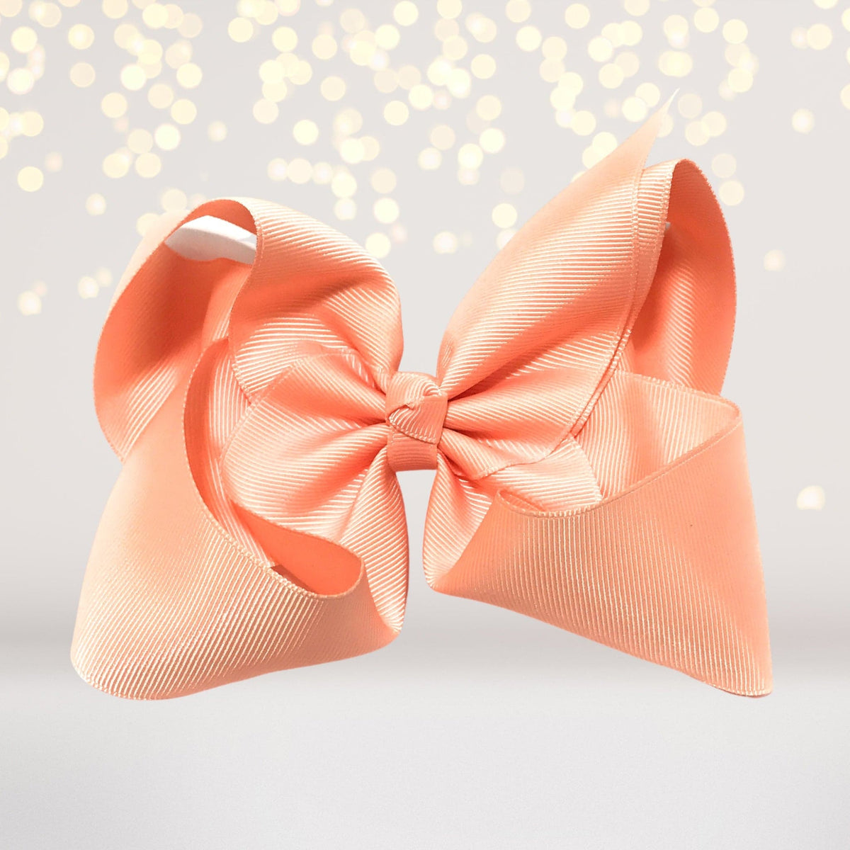 Girls Large Chunky Hair Bow, Girls Basic 6 Inch Hair Bow