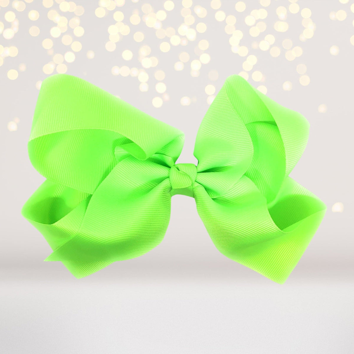 Girls Large Chunky Hair Bow, Girls Basic 6 Inch Hair Bow