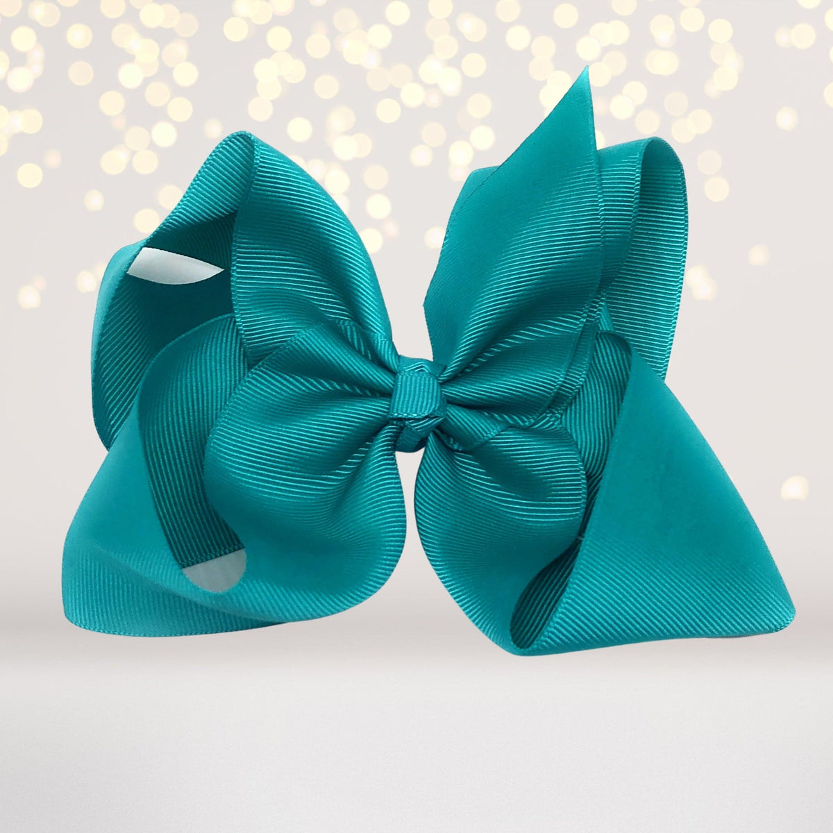 Girls Large Chunky Hair Bow, Girls Basic 6 Inch Hair Bow