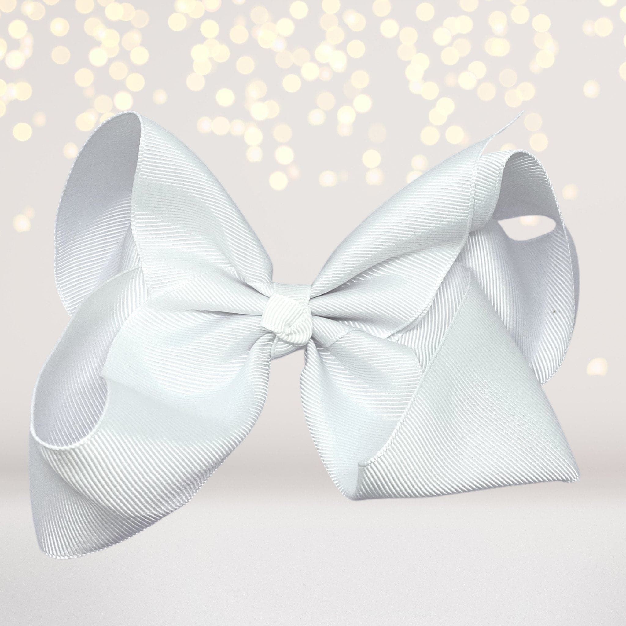 Girls Large Chunky Hair Bow, Girls Basic 6 Inch Hair Bow