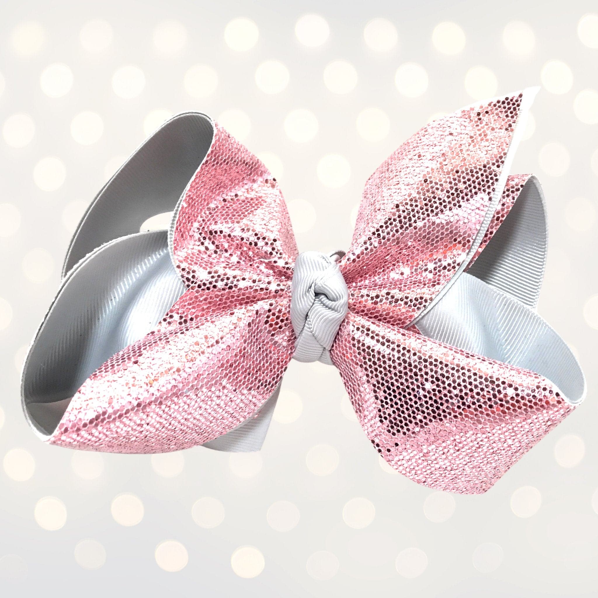 Girls Large Sparkle Cheer And Dance Hair Bows