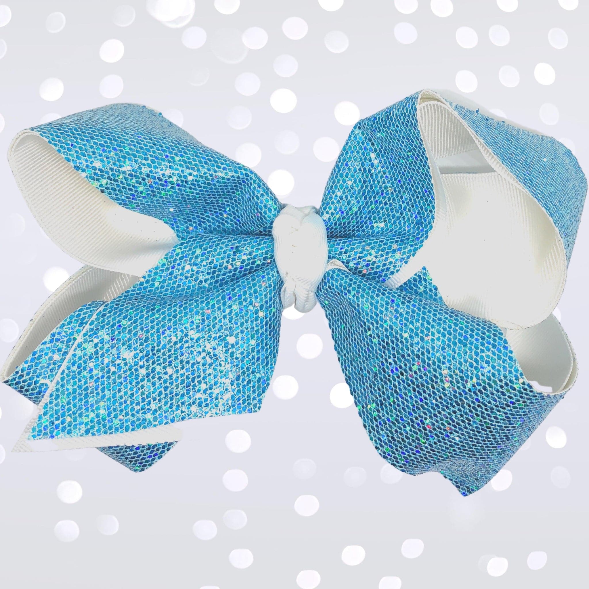 Girls Large Sparkle Cheer And Dance Hair Bows