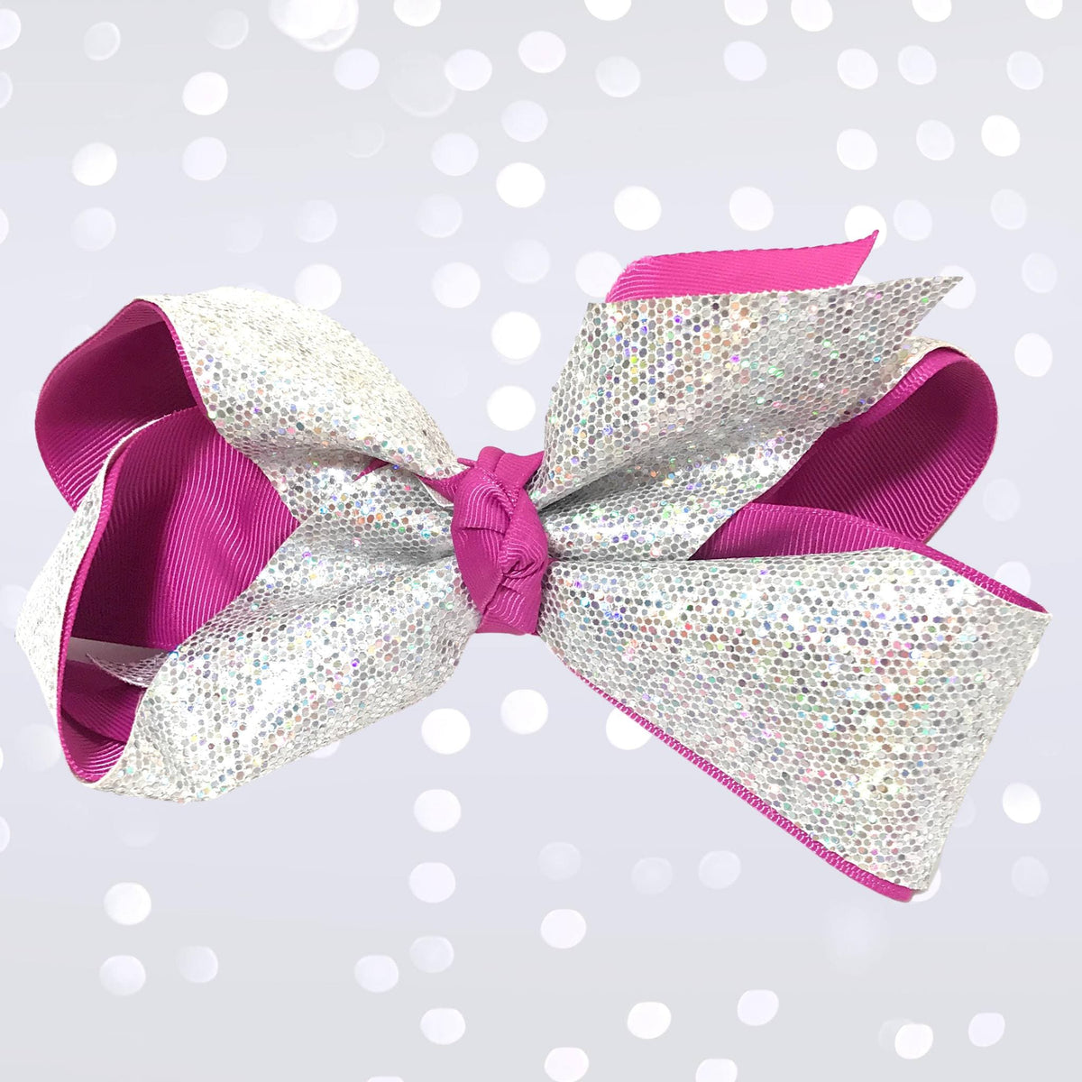 Girls Large Sparkle Cheer And Dance Hair Bows