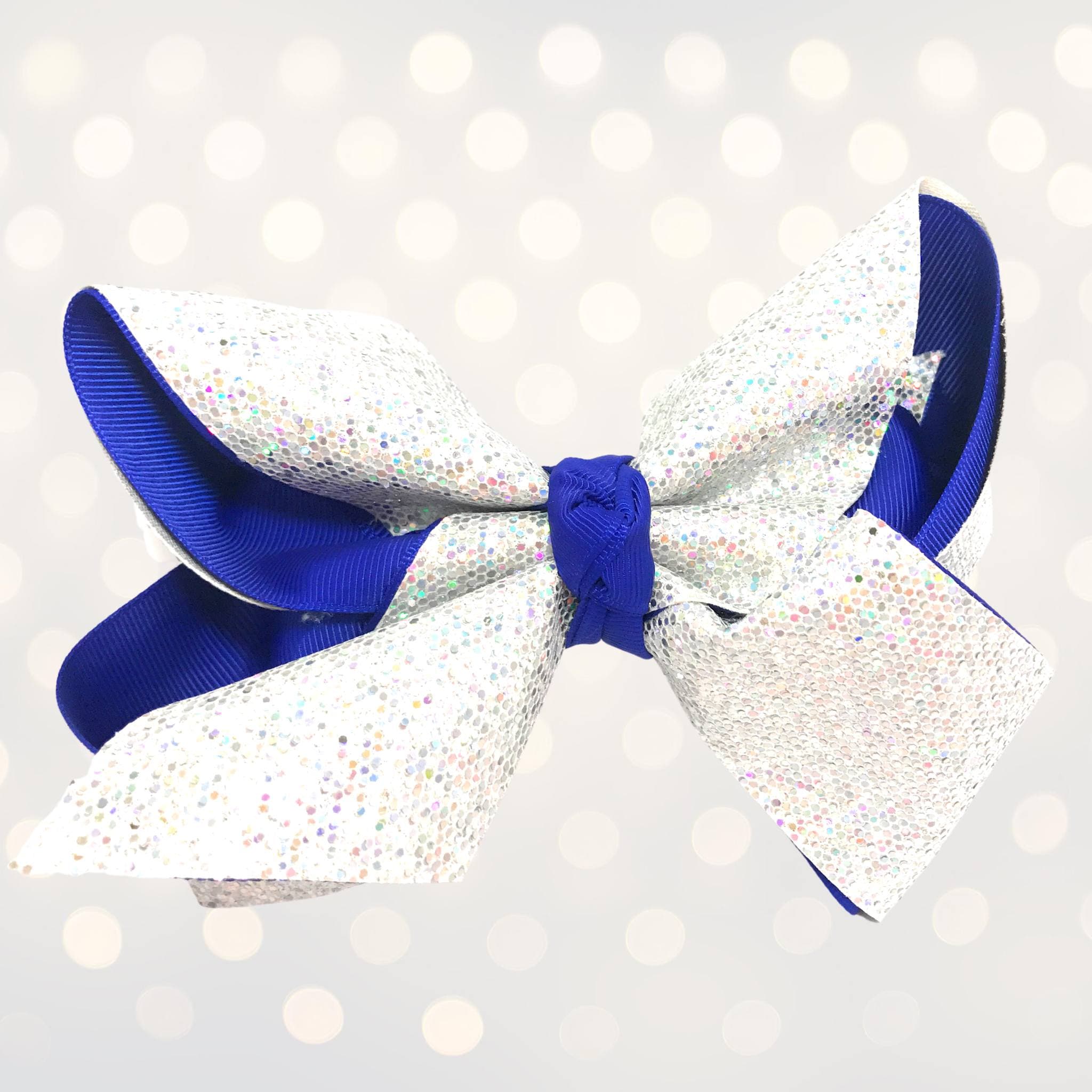 Girls Large Sparkle Cheer And Dance Hair Bows