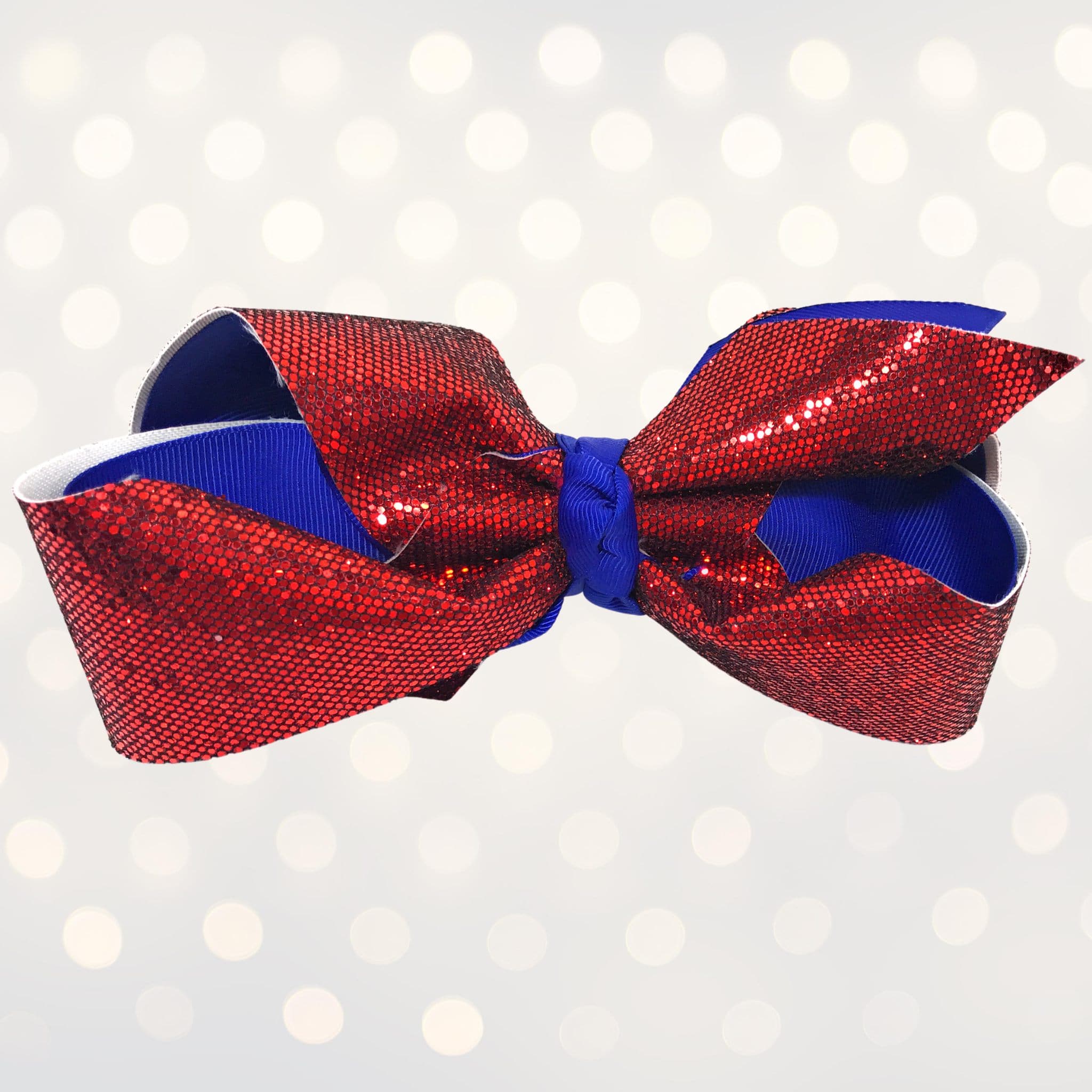 Girls Large Sparkle Cheer And Dance Hair Bows