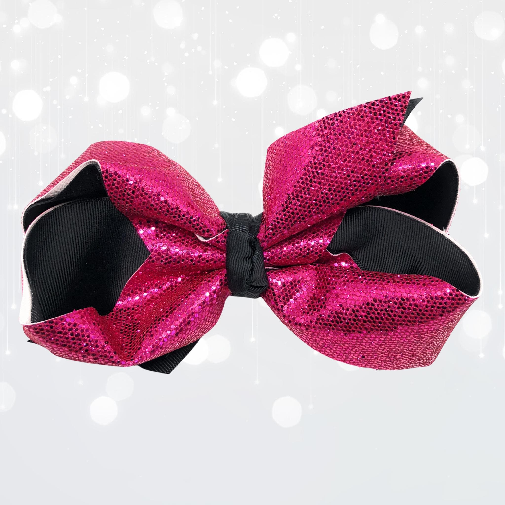 Girls Large Sparkle Cheer And Dance Hair Bows