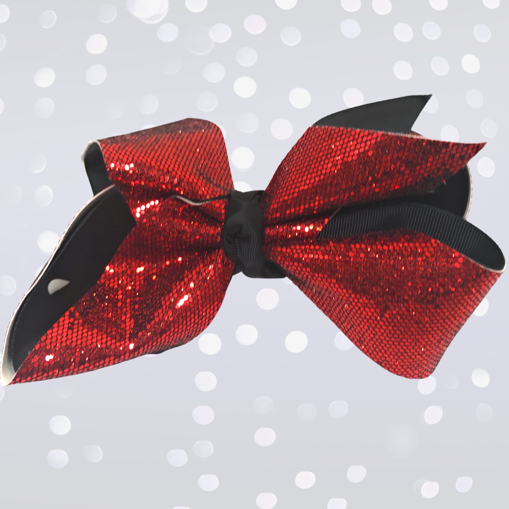 Girls Large Sparkle Cheer And Dance Hair Bows