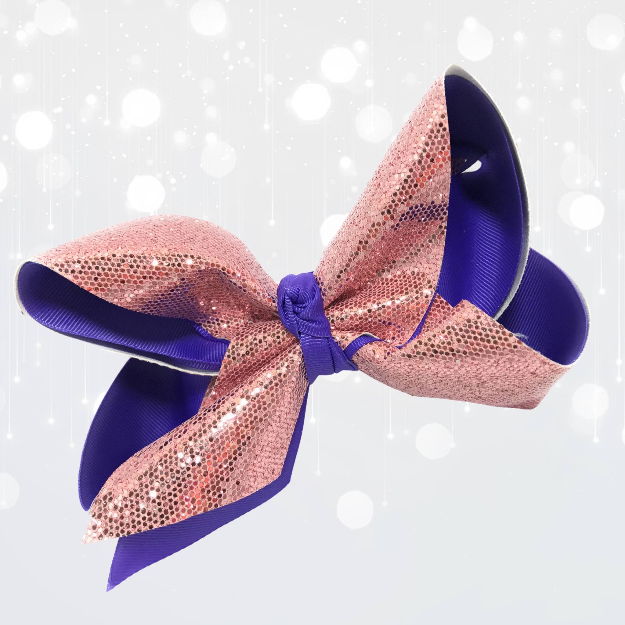 Girls Large Sparkle Cheer And Dance Hair Bows