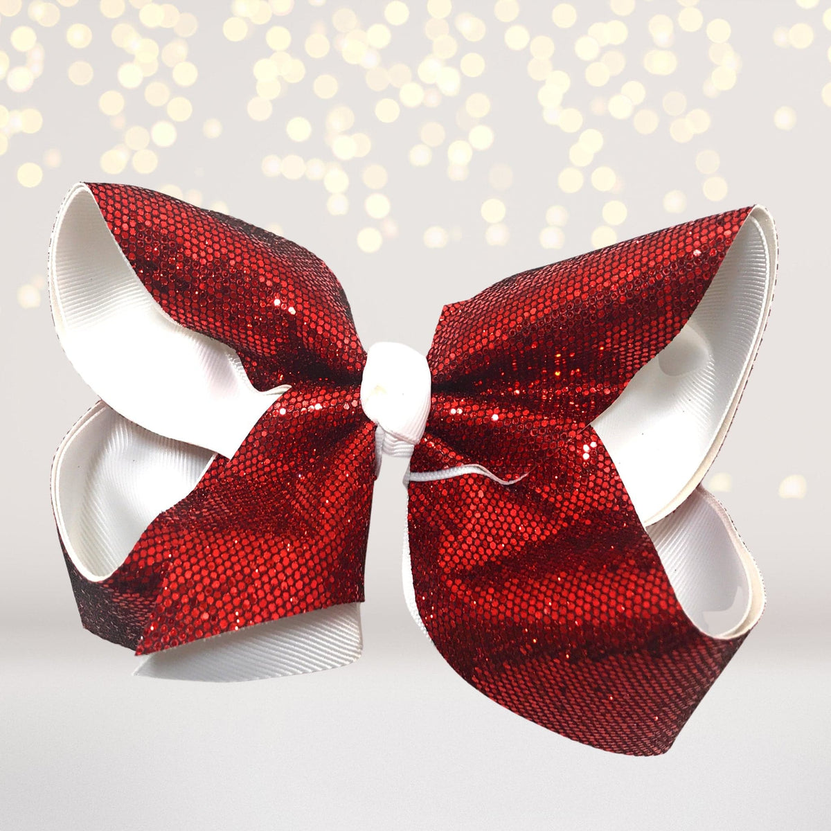 Girls Large Sparkle Cheer And Dance Hair Bows