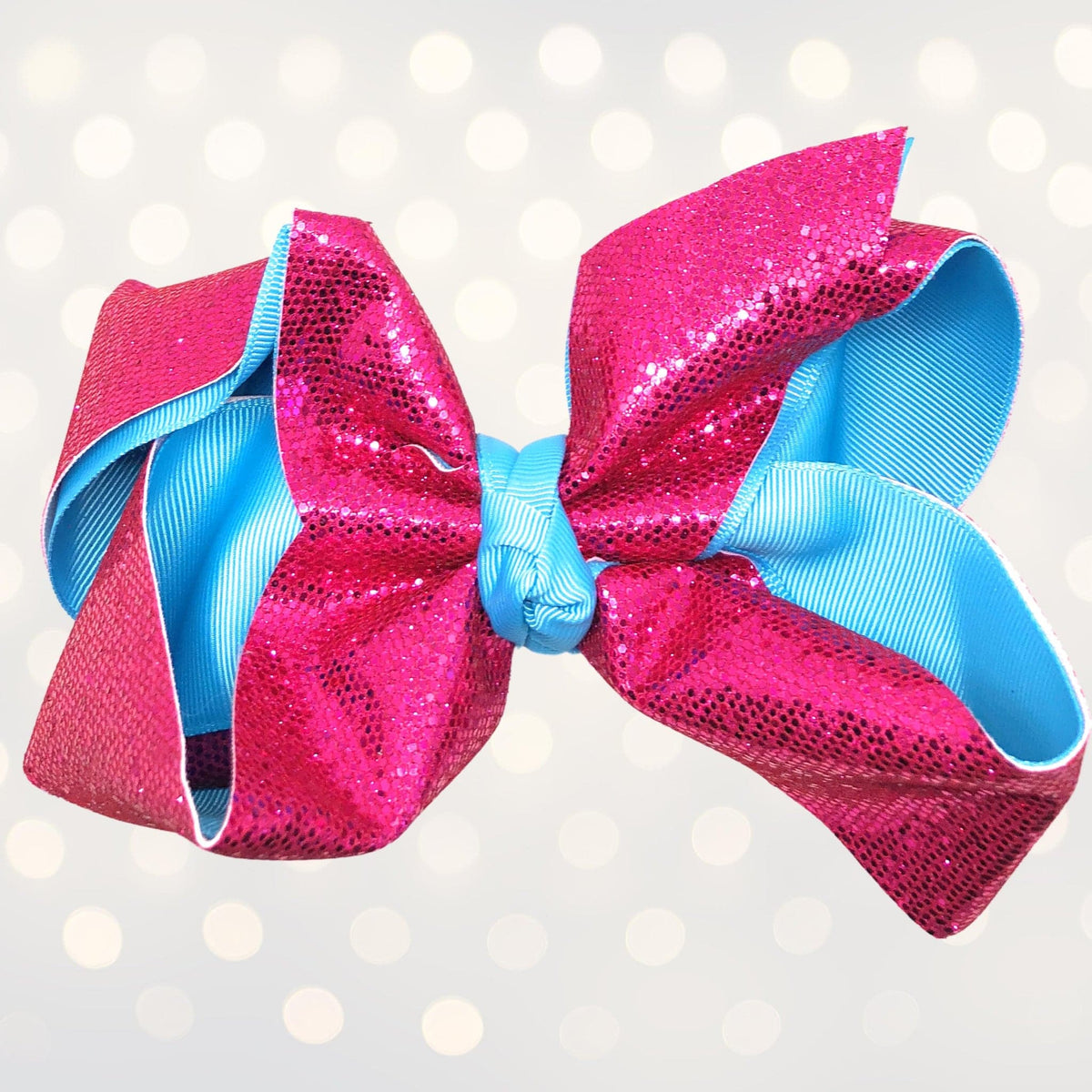Girls Large Sparkle Cheer And Dance Hair Bows