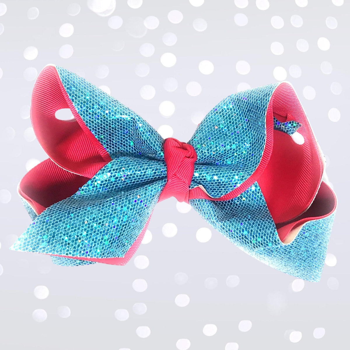 Girls Large Sparkle Cheer And Dance Hair Bows