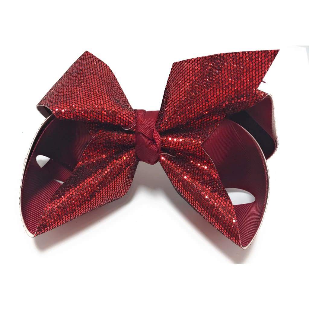 Girls Large Sparkle Cheer And Dance Hair Bows