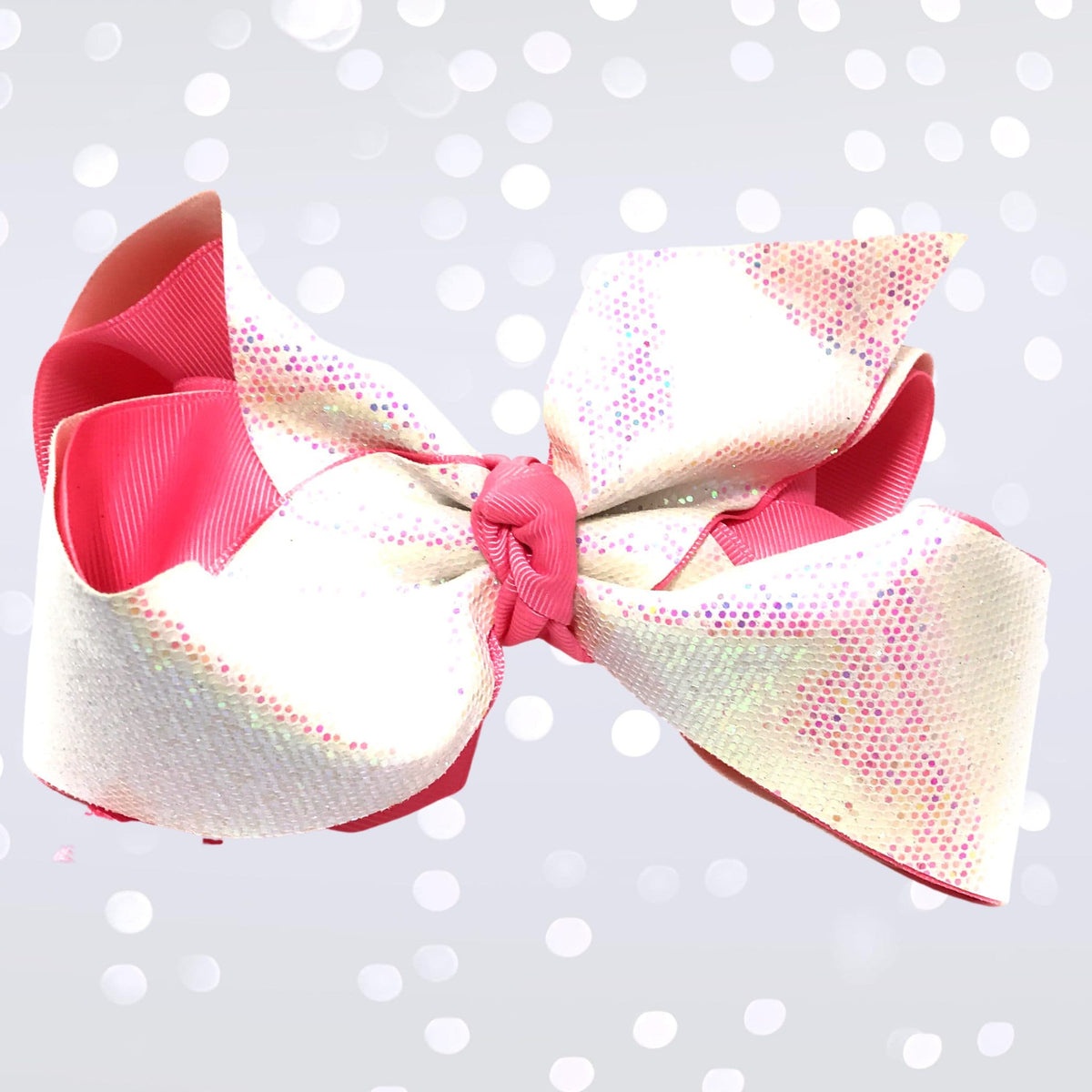 Girls Large Sparkle Cheer And Dance Hair Bows